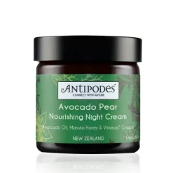 Antipodes Soin De Nuit|Soin Naturel & Ecoresponsable|Avocado Pear                Crème de Nuit Nourrissante