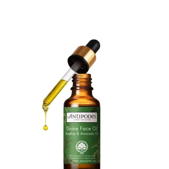 Antipodes Soin Jour & Nuit|Soin Naturel & Ecoresponsable|Divine                Huile de Rose Musquée & Huile d'avocat Bio