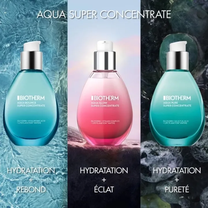 Biotherm Soin Jour & Nuit|Aqua Glow Super Concentrate Crème Hydratation & Éclat