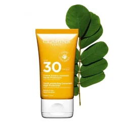 CLARINS Protecteur Solaire|Crème Solaire Jeunesse Haute Protection Visage SPF30                Anti-Rides, Anti-Tâches