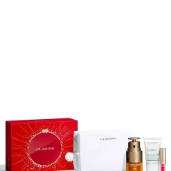 CLARINS Coffrets Pour Elle|Masque|Double Serum Eye                Coffret Soin Anti-Âge