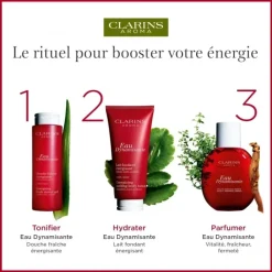 CLARINS Eau De Soin & Déodorant|Soin Naturel & Ecoresponsable|Eau Dynamisante - Vitalité, Fraîcheur, Fermeté Eau de Soins Parfumée