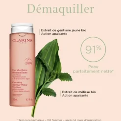 CLARINS Nettoyant Visage|Eau Micellaire Démaquillante                Peaux Sensibles