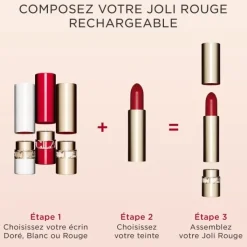 CLARINS Rouge À Lèvres & Laque|Joli Rouge                Ecrin Rouge