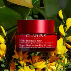 CLARINS Soin De Jour|Soin Naturel & Ecoresponsable|Multi Intensive                Crème Lift-Repulpante Anti-Rides Jour - Toutes Peaux