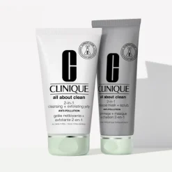 CLINIQUE Gommage & Exfoliant|Masque|All About Clean                Gommage + Masque Au Charbon 2-en-1