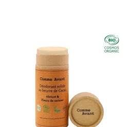 Comme Avant Eau De Soin & Déodorant|Soin Naturel & Ecoresponsable|Déodorant Solide Au Beurre De Cacao                Abricot & Fleurs de Cerisier