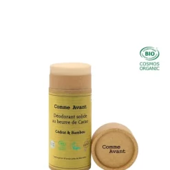 Comme Avant Eau De Soin & Déodorant|Soin Naturel & Ecoresponsable|Déodorant Solide Au beurre de Cacao                Cédrat & Bambou