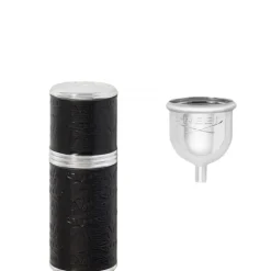 CREED Accessoire Parfum|Argent / Noir Vaporisateur de voyage - Gaine Cousue Cuir
