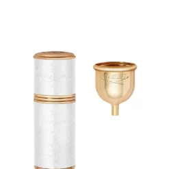 CREED Accessoire Parfum|Or / Blanc Vaporisateur de voyage - Gaine Cousue Cuir
