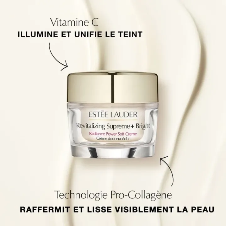 ESTEE LAUDER Soin Jour & Nuit|Revitalizing Supreme+ Bright Crème Douceur Eclat