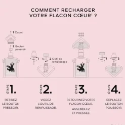 Femme GUERLAIN Eau De Toilette|La Petite Robe Noire                Le Flacon Coeur - Eau de Toilette