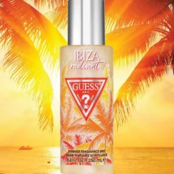 Femme Guess Brume Parfumée Corps & Cheveux|Gamme Complémentaire Parfumée|Ibiza Radiant                Brume Parfumée Scintillante