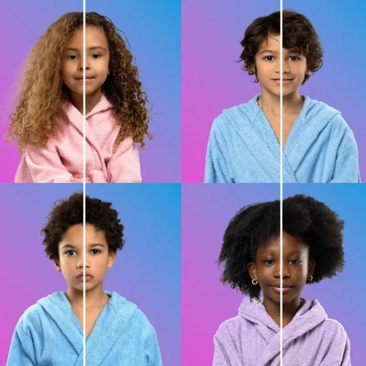 Enfant Les Secrets de Loly Routine Cheveux Enfants|Bubble Kiss Soin Lavant Doux Bébé et Enfant
