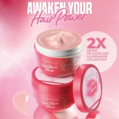 Les Secrets de Loly Routine Cheveux Ondulés & Bouclés|Pink Power Mask                Soin Restructurant Ultra Protéiné