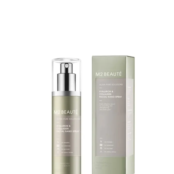M2 Beauté Lotion & Soin Préparateur|Ultra Pure Solutions Hyaluron & Collagen Facial Nano Spray