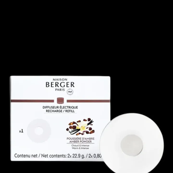 Maison Berger Paris Parfum D'Ambiance & Diffuseur D'Intérieur|Poussière d'Ambre Recharge Diffuseur Nomade