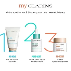 CLARINS Sérum Et Booster|My PURE-RESET                Sérum peau neuve imperfections - Peaux grasses et à imperfections