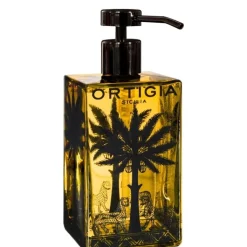 Ortigia Sicilia Parfum Mixte|Ambra Nera                Savon Liquide - Flacon en Verre Rechargeable