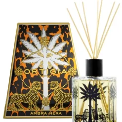 Ortigia Sicilia Parfum D'Ambiance & Diffuseur D'Intérieur|Parfum Mixte|Ambra Nera                Diffuseur d'Interieur Palma