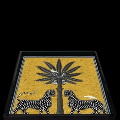 Ortigia Sicilia Accessoires Maison|Sahara                Plateau Carré en Laque