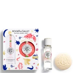 Femme Roger&Gallet Coffrets Pour Elle|Coffret Parfum Femme|Fleur de Figuier                Coffret Eau Parfumée Bienfaisante - Savon Parfumé