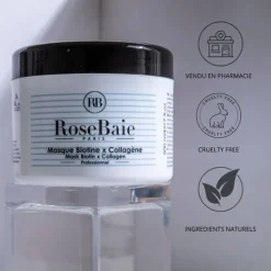 RoseBaie Paris Soin Conditioner & Masque|Biotine x Collagène                Masque Reparation, Pousse et Reconstruction