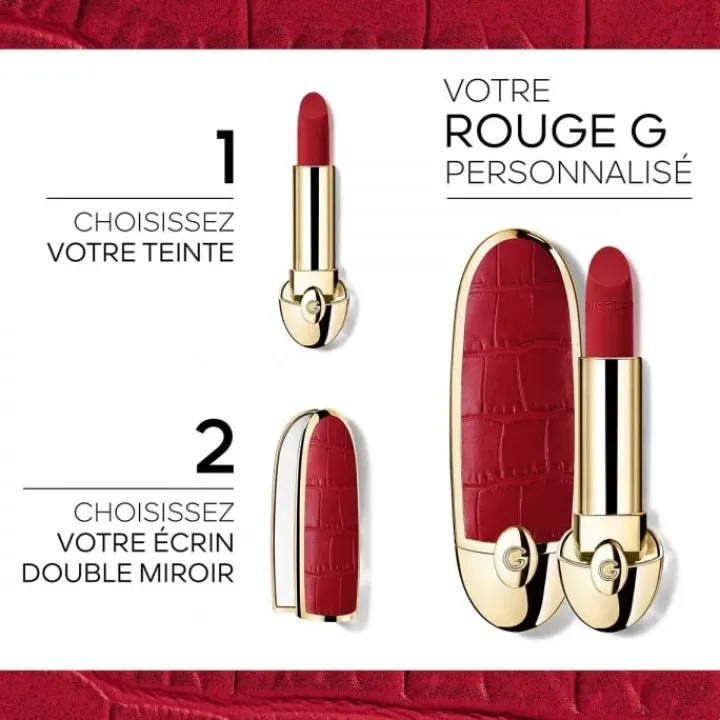 GUERLAIN Rouge À Lèvres & Laque|Rouge G de Majestic Feathers La Recharge - Le Rouge à Lèvres Soin Personnalisable - Édition limitée