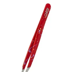 Rubis Accessoire Soin|Pince Classique Action Painting Rouge                Pince à Épiler Professionnelle pour les Sourcils