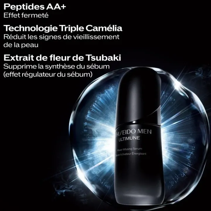 Homme SHISEIDO Soin Visage Homme|Men Sérum Ultimune Activateur Energisant