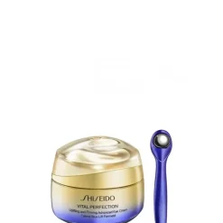 SHISEIDO Soin Yeux & Lèvres|Vital Perfection                Crème Yeux Lift Fermeté et Outil de Massage