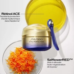 SHISEIDO Soin Yeux & Lèvres|Vital Perfection                Crème Yeux Lift Fermeté et Outil de Massage
